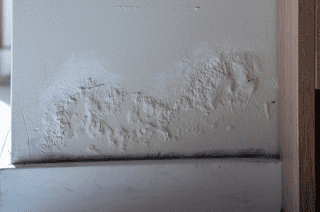 Humidité ascensionnelle sur le mur