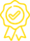 Icoon medaille (geel)