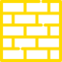 Icône d'un mur (jaune)